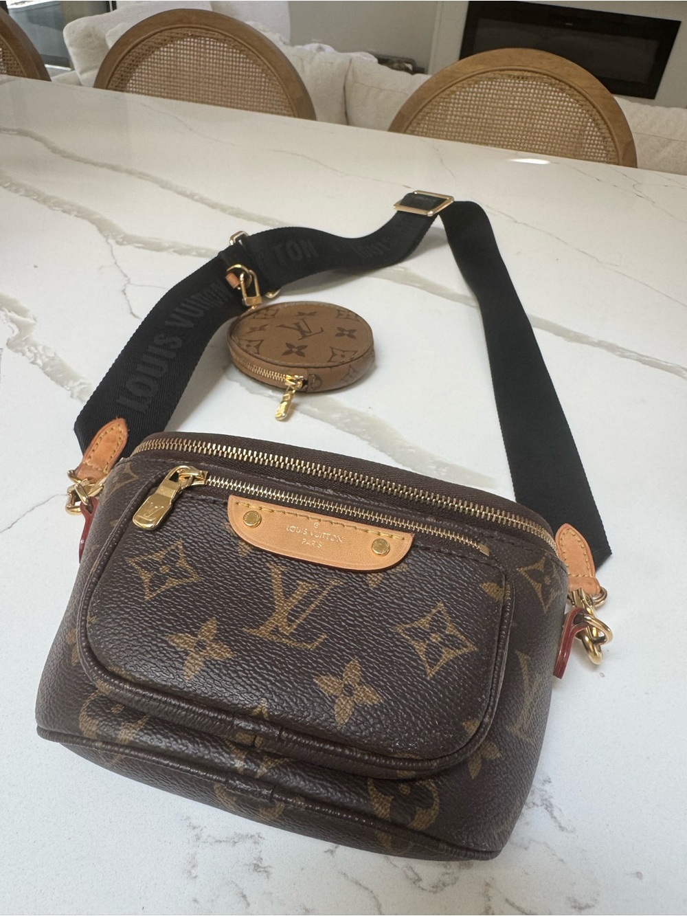 Louis Vuitton Mini Bumbag with Coin Pouch - Brown